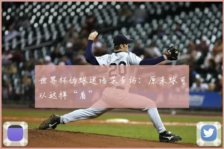世界杯伪球迷语录专访：原来球可以这样“看”